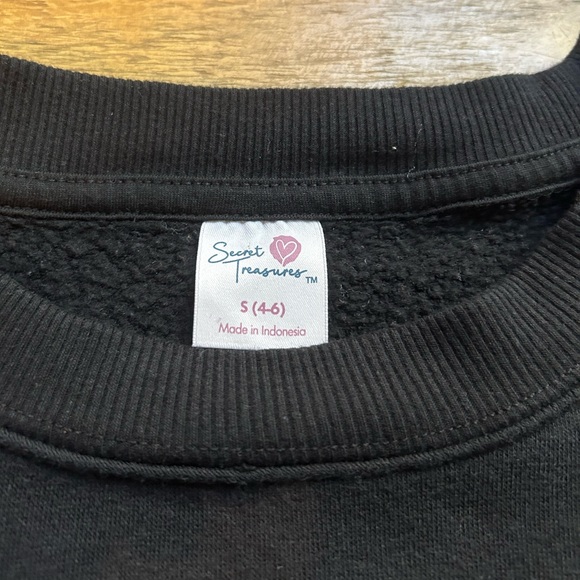 Halloween Fall Black sweatshirt with Large printed leopard print detail bow - Picture 7 of 10